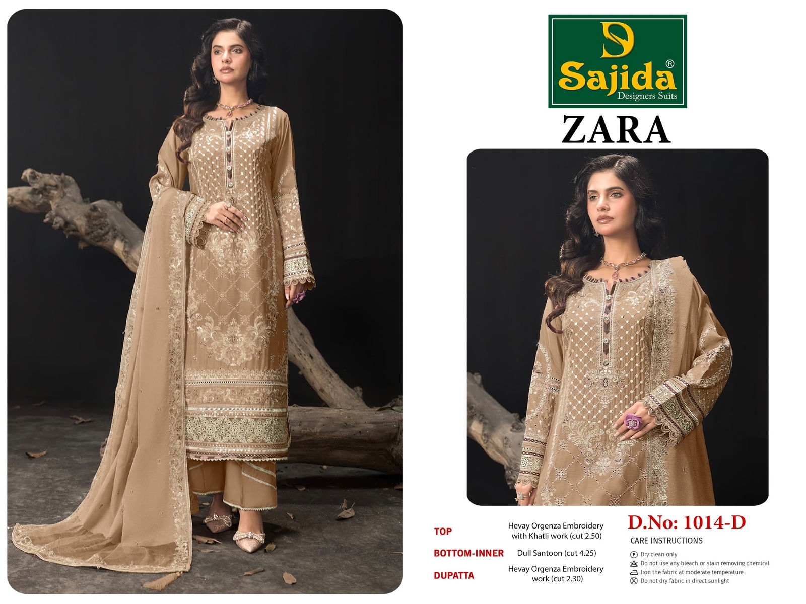 Zara By Sajida Designer Suit Wholesale Price In Surat